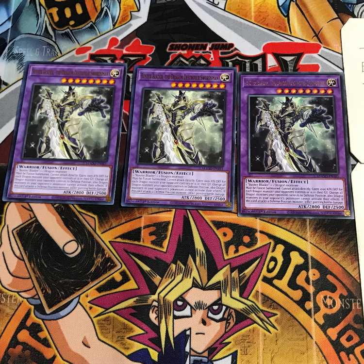 英語版 竜破壊の剣士-バスター・ブレイダー 1 金レア 3枚セット てら