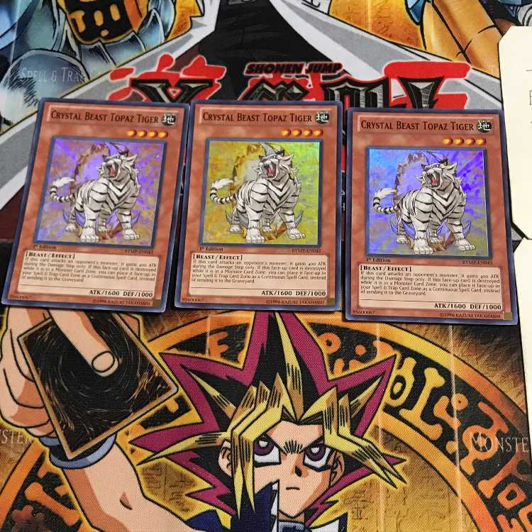 English version Treasure Beast Topaz Tiger 1 Super Set of 3 Tera