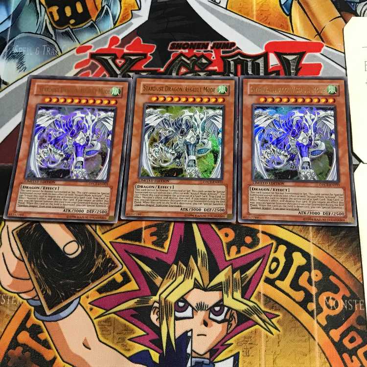 English Stardust Dragon/Buster 1 Ultra, set of 3 Tera.
