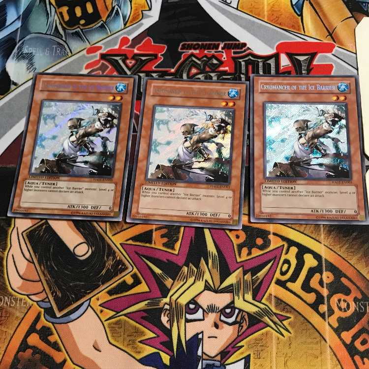 English Cryomancer of the Ice Barrier 2 Secret 3-card set Tera