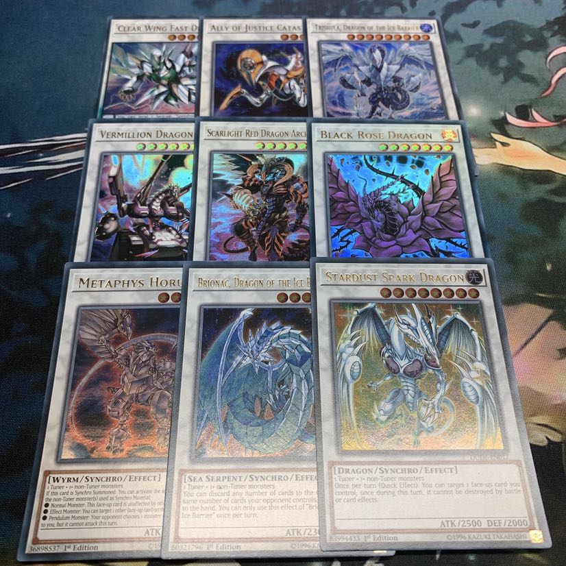 遊戯王 EU版 英語版 シンクロセット スターダスト ブラックローズなど