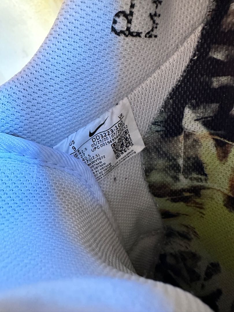 ピースマイナスワン × ナイキ エアフォース1 ロー "パラノイズ2.0/ホワイト/ブラック" 27cm