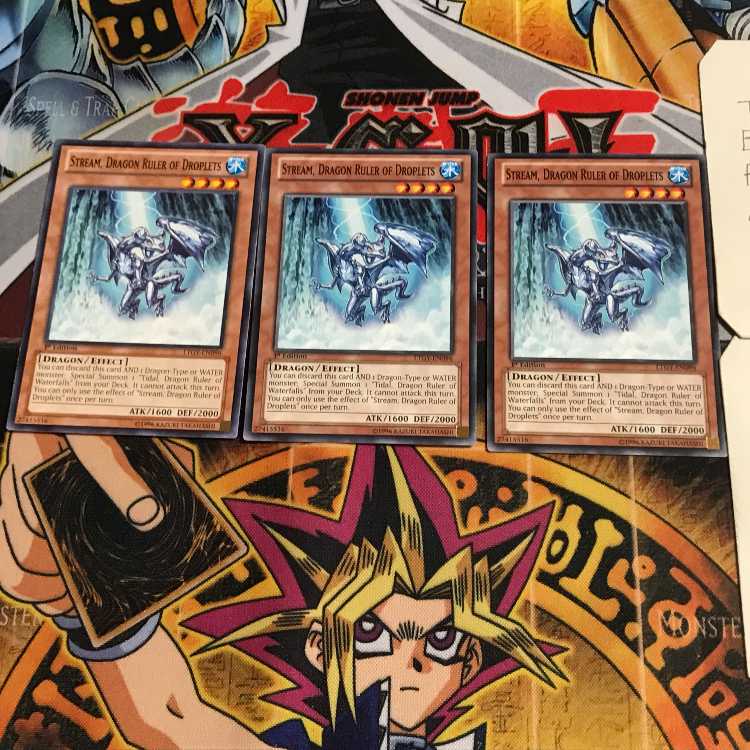 English Water Conqueror Dragon - Stream LTGY 3 Normal Set of 3 Tera