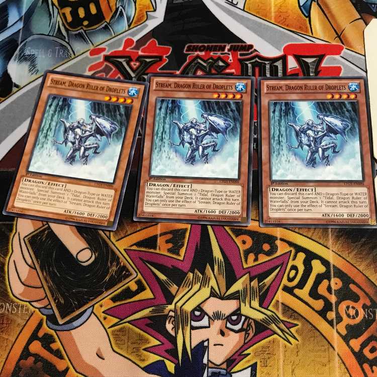 English Water Conqueror Dragon - Stream LTGY 4 Normal Set of 3 Tera