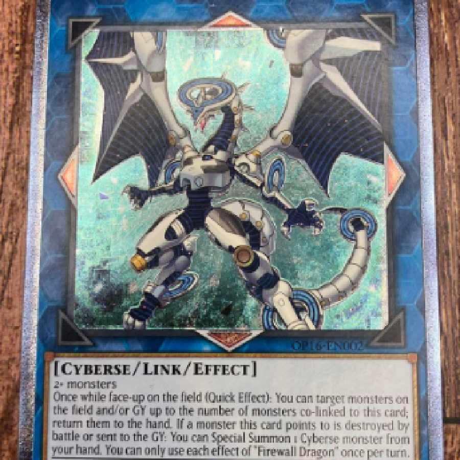 遊戯王　英語版　ファイアウォール・ドラゴン　レリーフ