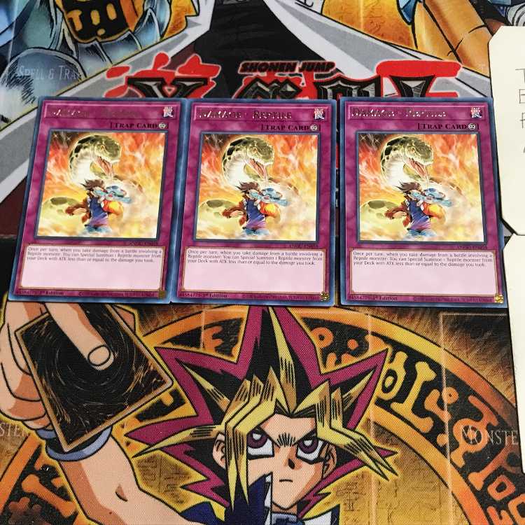 英語版 ダメージ＝レプトル ANGU 1 レア 3枚セット てら