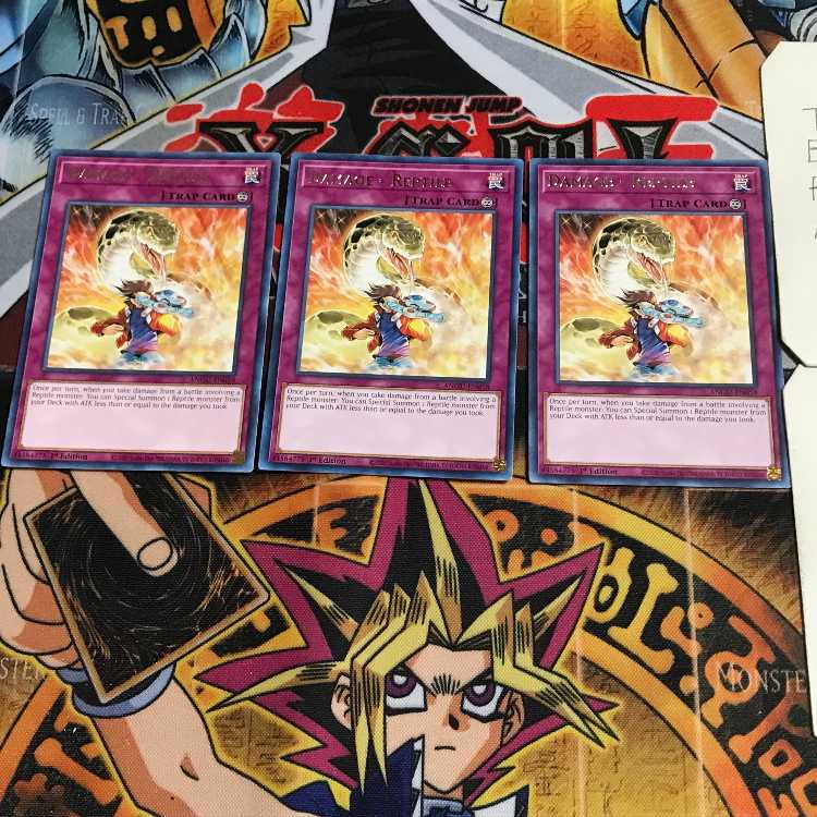 英語版 ダメージ＝レプトル ANGU 2 レア 3枚セット てら