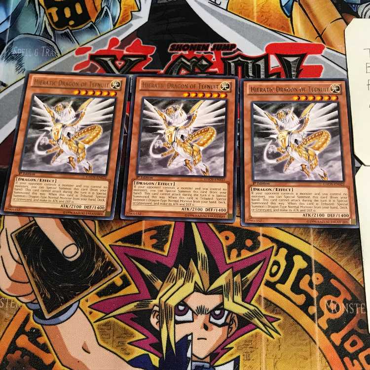 English version Sacred Engraved Dragon - Tofeni Dragon GAOV 1 Rare set of 3 Tera.