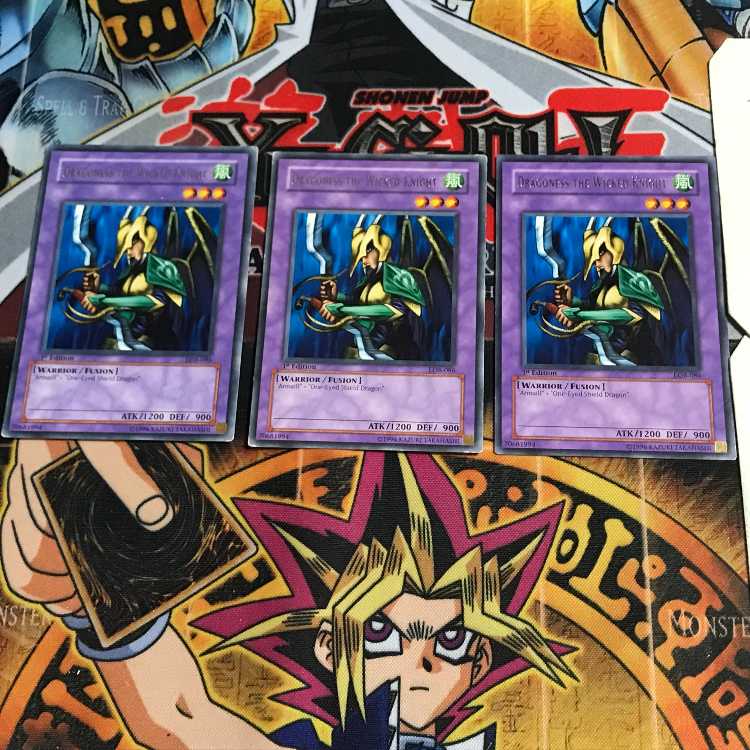 英語版 魔装騎士ドラゴネス LOB 1 レア 3枚セット てら