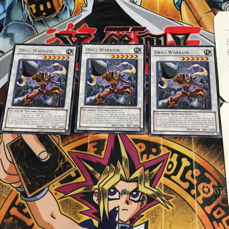 English Drill Warrior DP10 1 Rare Set of 3 Tera.