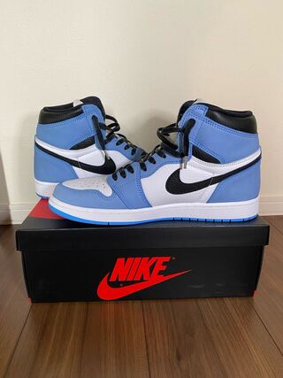 Nike Air Jordan 1 Retro High Og Ho Wight/University Snubbull Black 27.5cm