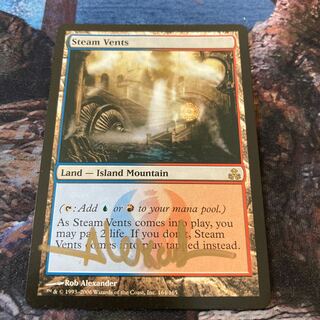 蒸気孔 Rob Alexander 直筆サインド