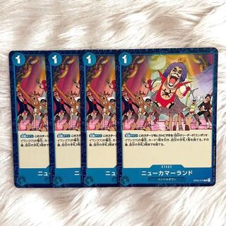 ニューカマーランド　4枚　青　ワンピース　カード　マホ子