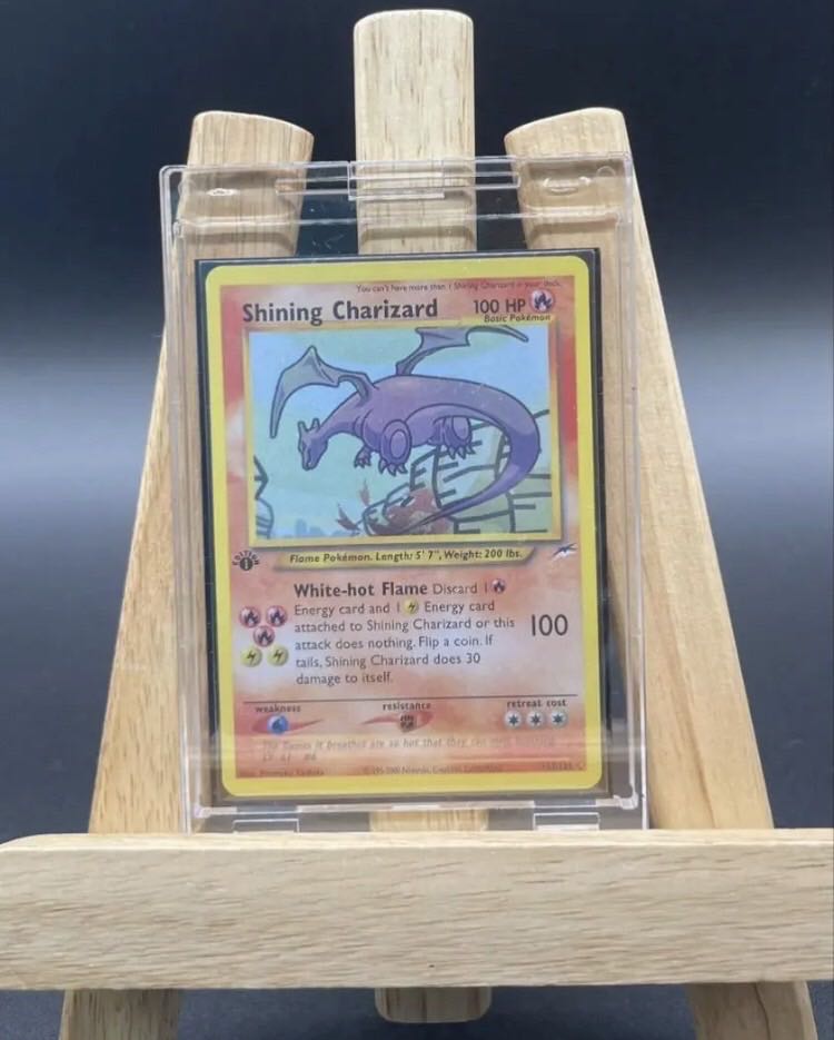 Pokémon Card Hikaru Charizard Shining Charizard 1st 1st Edition English Ku Squirrel Taru Type ED bcn