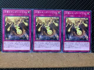 【ぽぽたん】遊戯王 6329 百雷のサンダー・ドラゴン 3枚 ノーマル