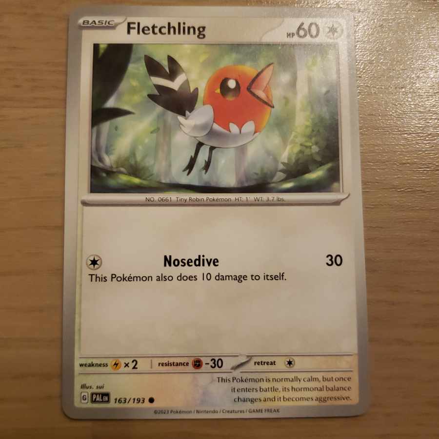 Fletchling comet sui English