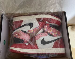 Nike Air Jordan 1 High OG SP "Next Chapter/Spider-Man: Across the Spy Darbaas" Red/Black/HoWight 28cm