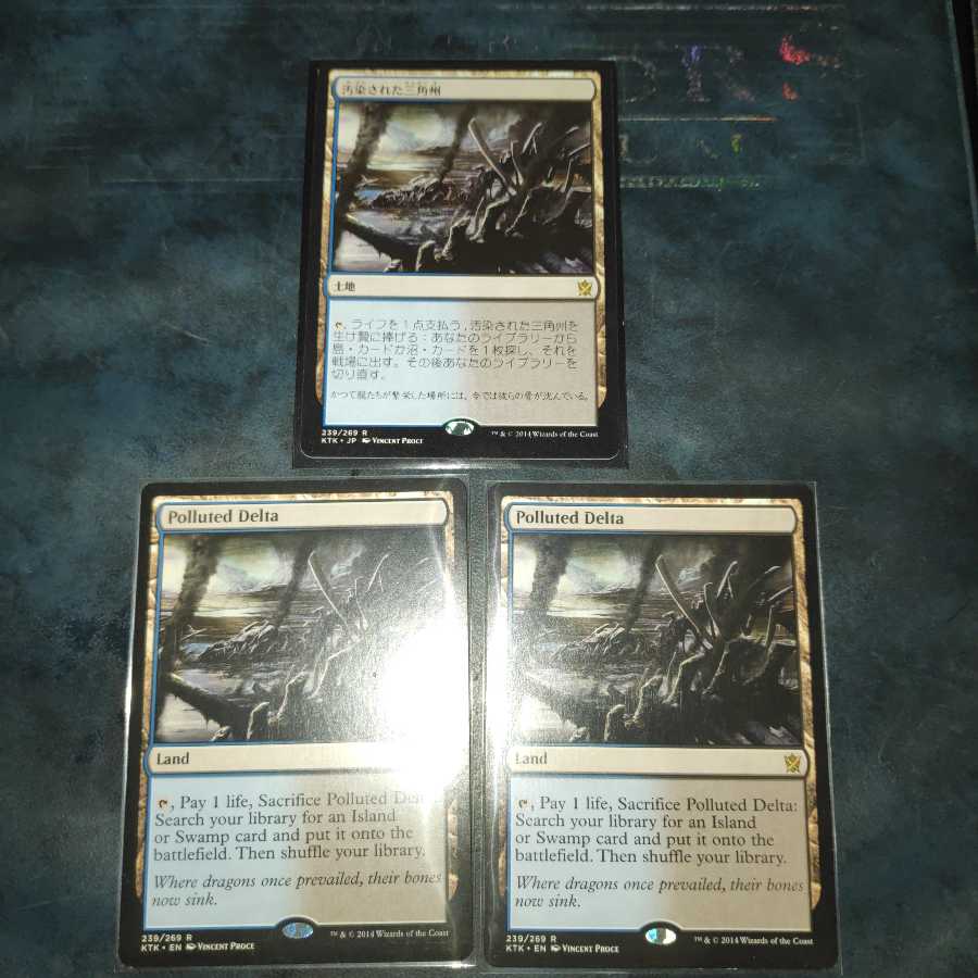 汚染された三角州 日1枚 英2枚セット