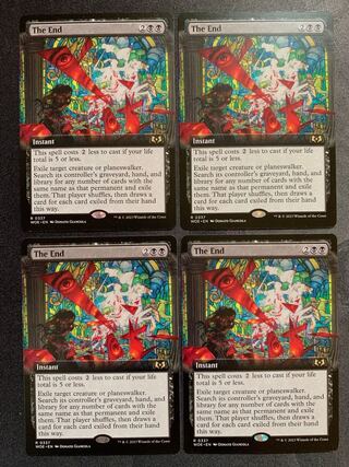 End of a Volume Extended English 4-card set