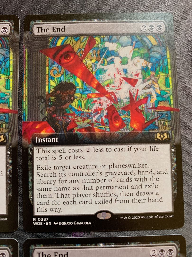 End of a Volume Extended English 4-card set