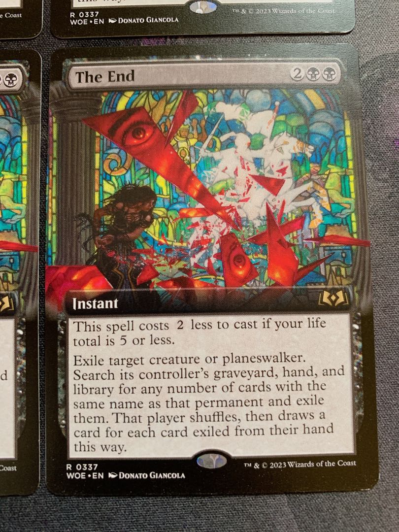 End of a Volume Extended English 4-card set