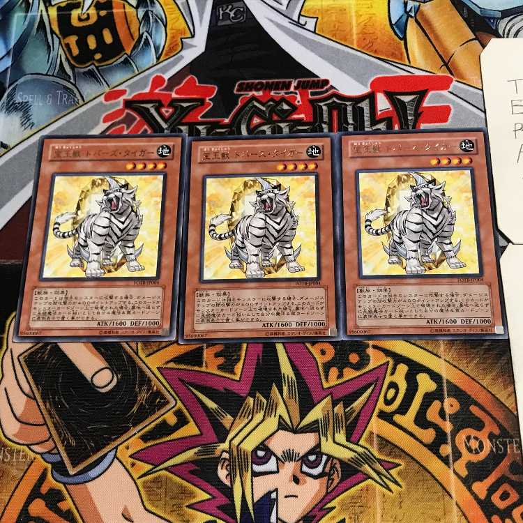 Crystal Beast Topaz Tiger 6 rare, set of 3 Tera.