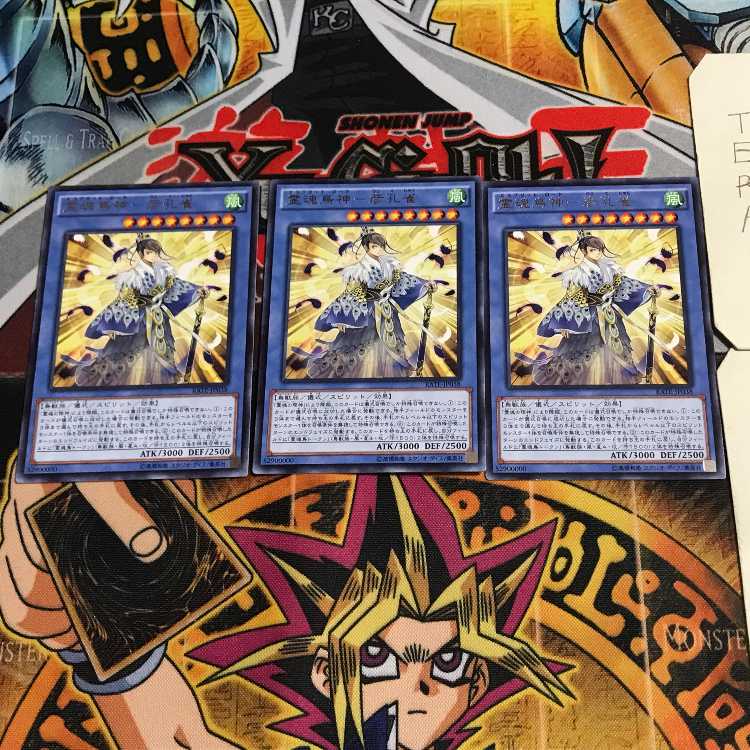 Reikon Torigami - Hiko Kujaku - 6 rare, set of 3 Tera