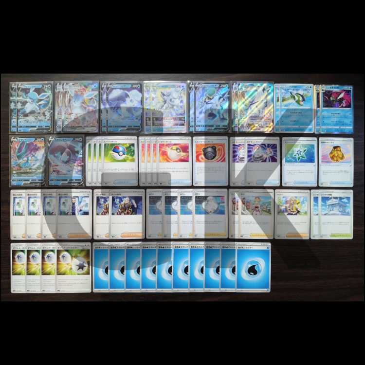 Alola VulpixVSTAR GlaceonVMAX Pokémon Card Constructed Deck
