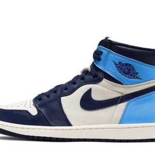 Nike Air Jordan 1 Retro High OG "Obsidian/University Snubbull" 27.5cm
