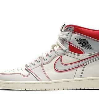 ナイキ エアジョーダン1 レトロ ハイ OG "セイル/ユニバーシティ レッド" 26.5cm