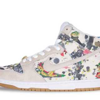 Supreme x Nike SB Dunk High "Ramelzee" HoWight/Multi Color 28cm