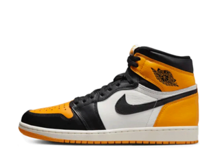 Nike Air Jordan 1 Retro High Og "Yellow Toe" Black/Taxi HoWight 27cm