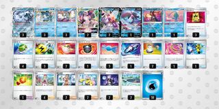 Pokemon card Paozian ex with pre-built deck sleeve.