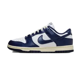 Nike WMNS Dunk Low PRM "Midnight Navy/White" 28cm
