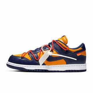 オフホワイト×ナイキ ダンク ロー ユニバーシティゴールド/ミッドナイトネイビー/ホワイト 28cm
