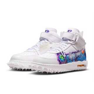 オフホワイト × ナイキ エアフォース1 ミッド "グラフィティ" 27.5cm