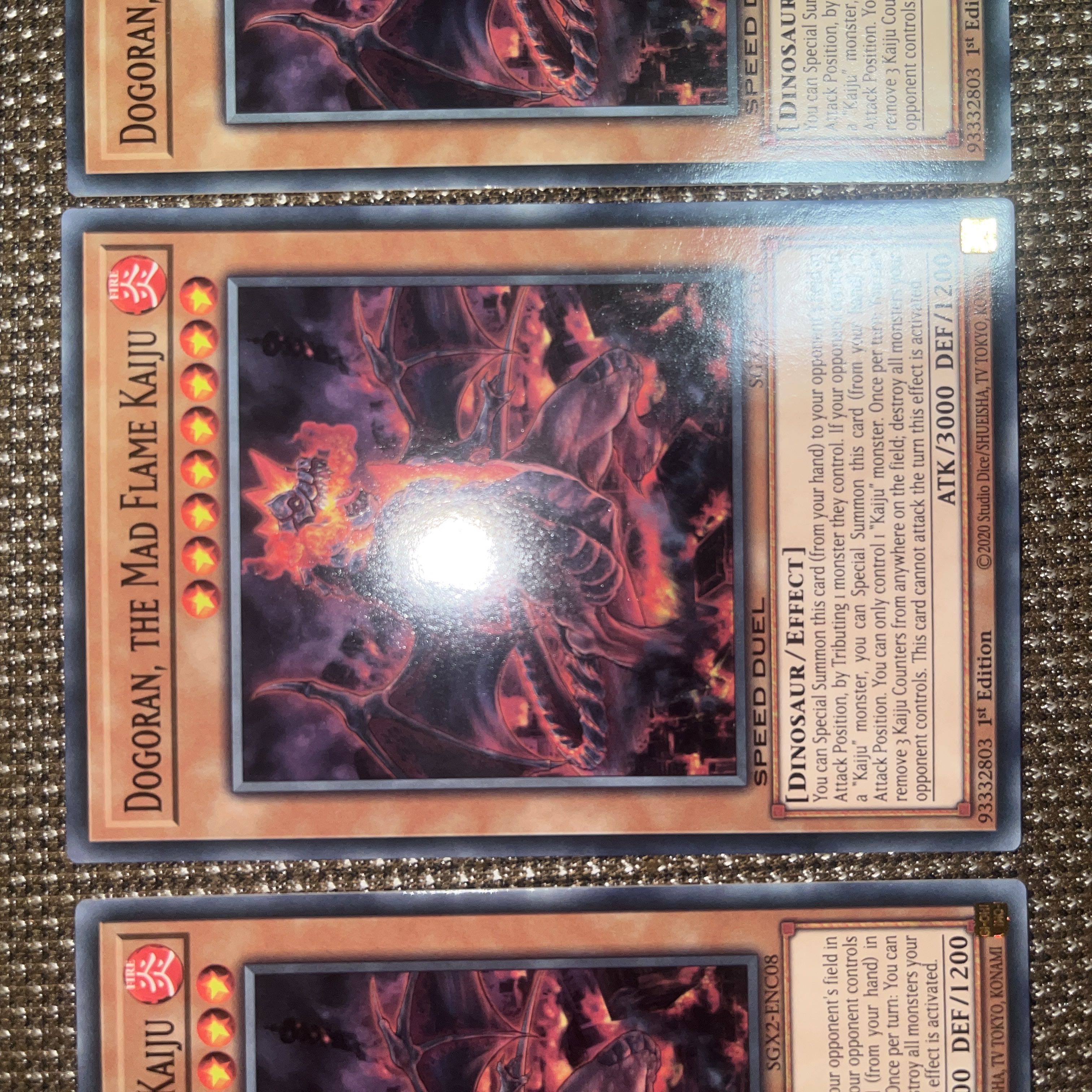 Yu-Gi-Oh! Dogoran, the Mad Flame Kaiju EU Edition (English) Normal 1st 3 copies