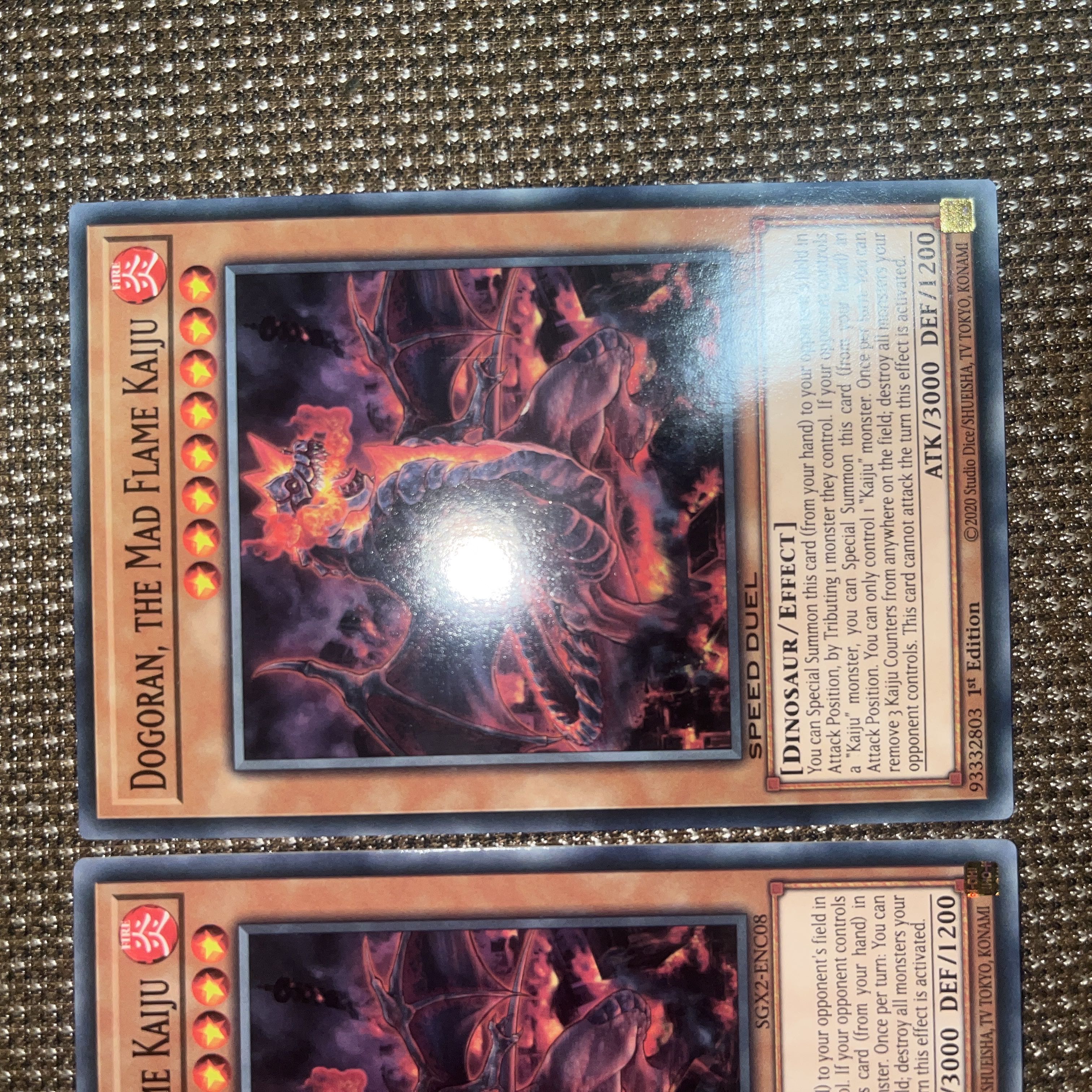Yu-Gi-Oh! Dogoran, the Mad Flame Kaiju EU Edition (English) Normal 1st 3 copies