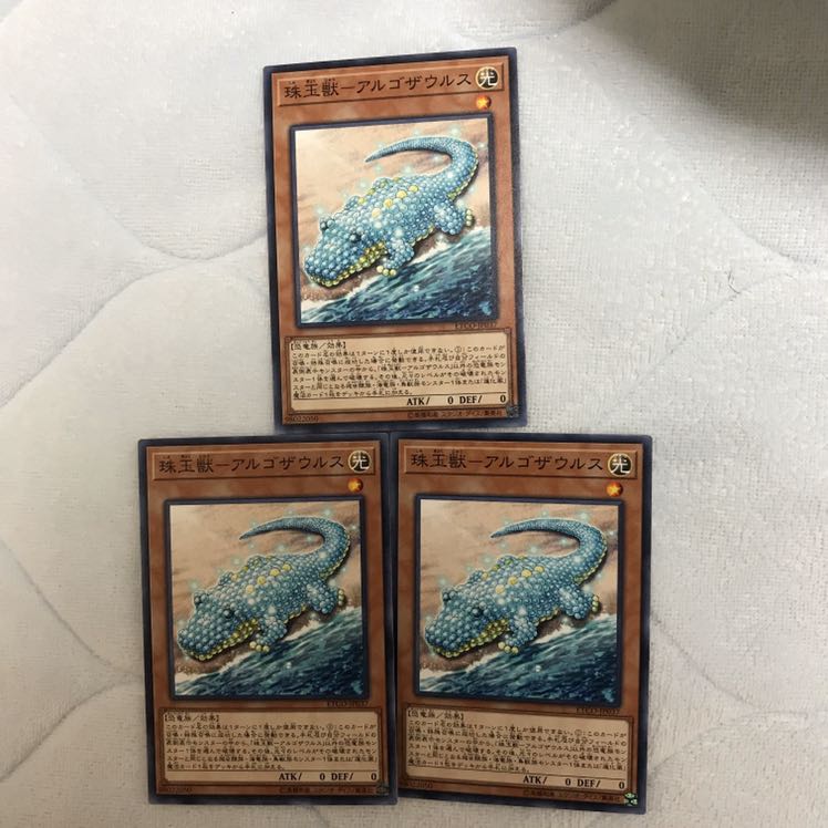 即発送 珠玉獣アルゴザウルス ノーマル3枚 ぽんこつ効果