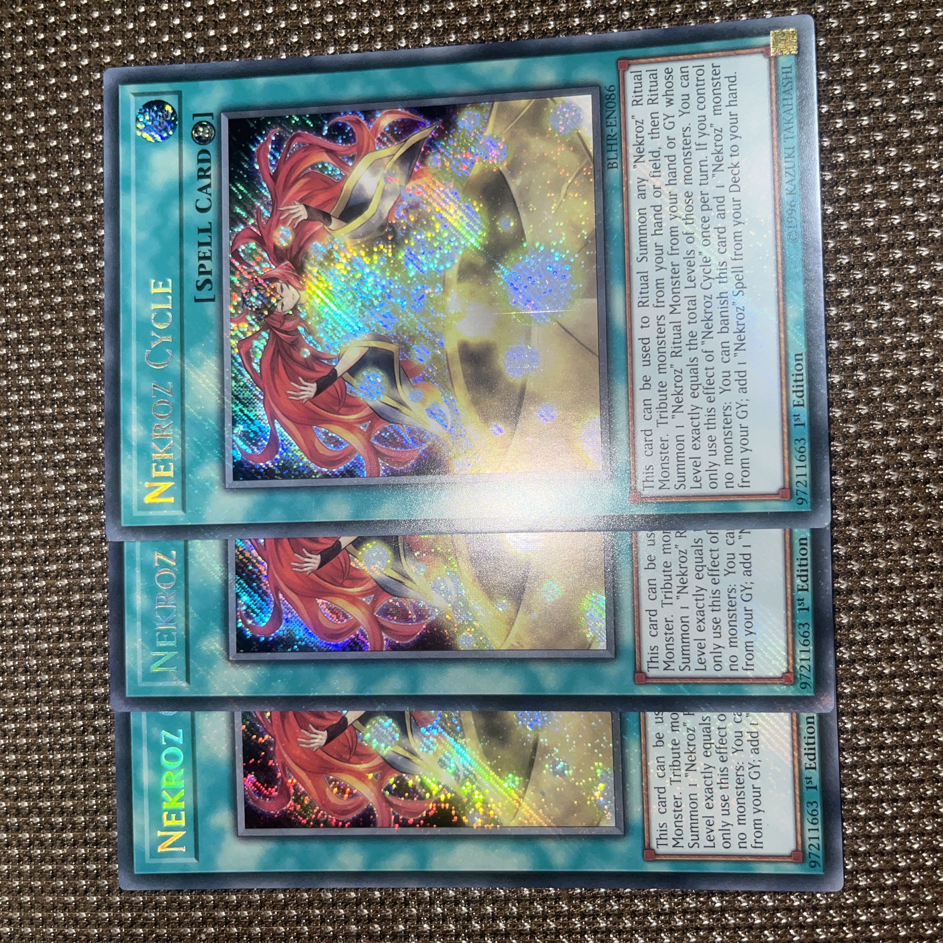 Yu-Gi-Oh Nekroz Cycle EU Version (English) Siku 1st 3 copies
