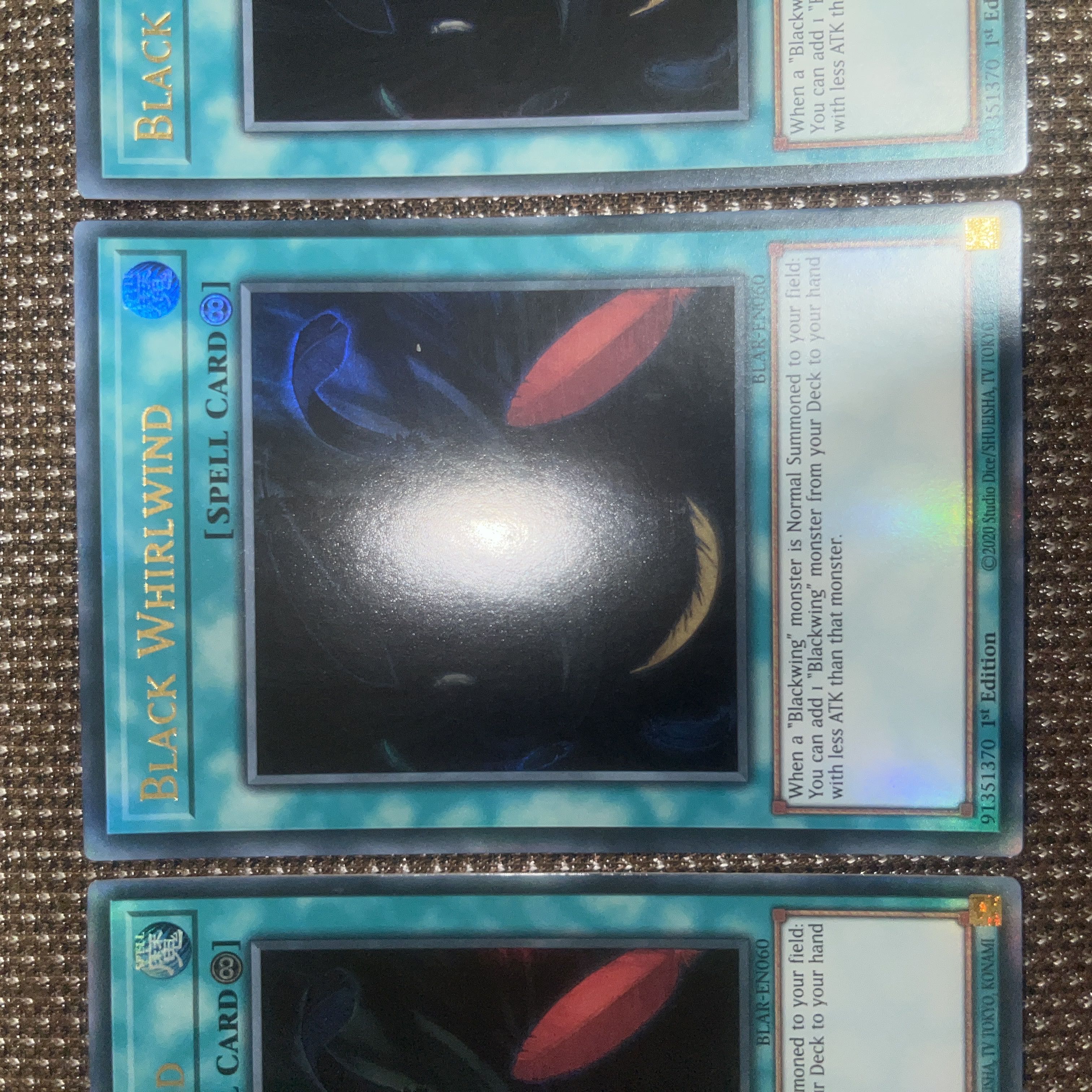 Yu-Gi-Oh! Black Whirlwind EU Version (English) Ultra 1st 3 copies