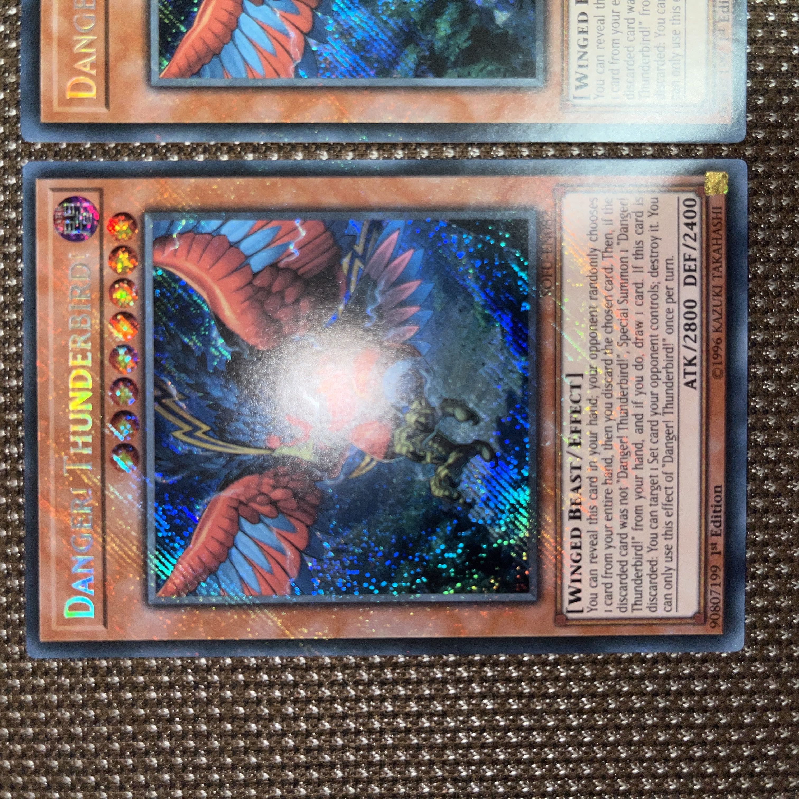 Yu-Gi-Oh Danger! Thunderbird! EU version (English) Siku 1st 3 copies