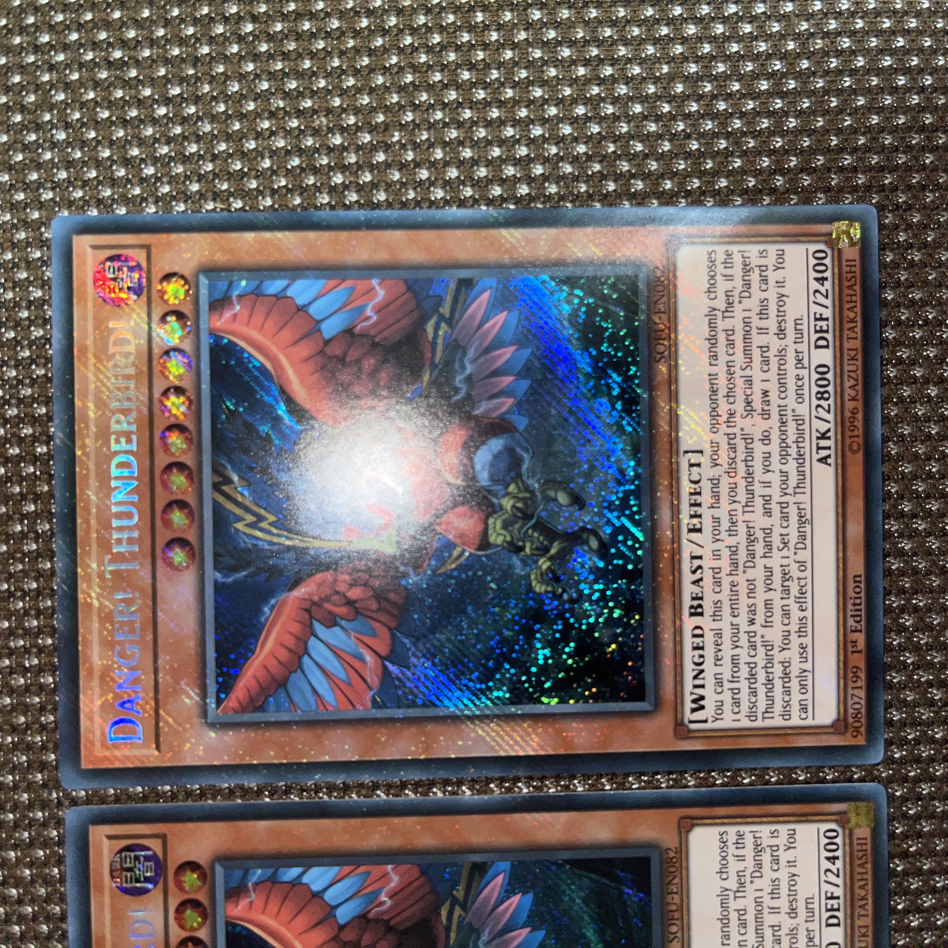 Yu-Gi-Oh Danger! Thunderbird! EU version (English) Siku 1st 3 copies