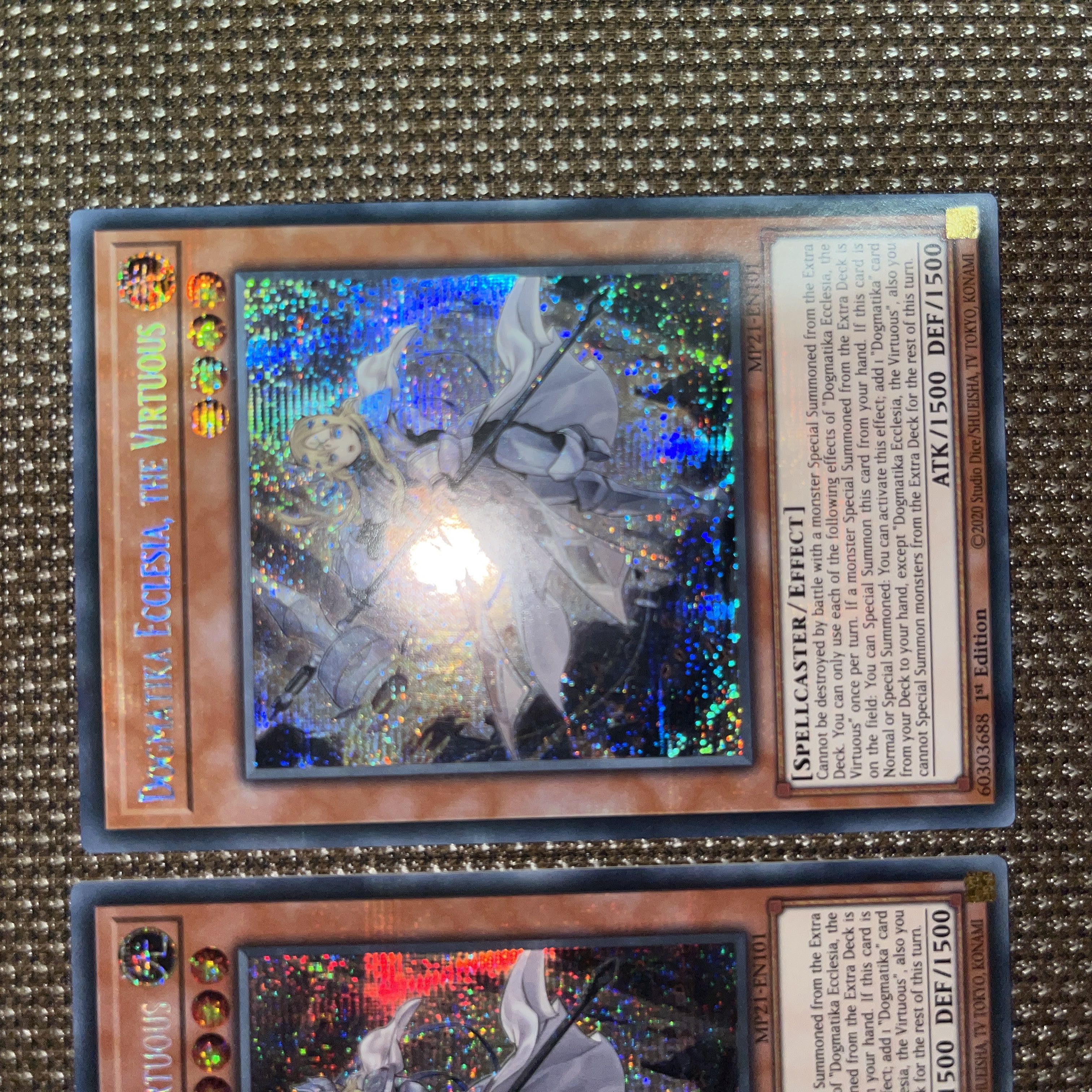 Yu-Gi-Oh Dogmatika Ecclesia, the Virtuous EU version (English) Siku 1st 3 copies