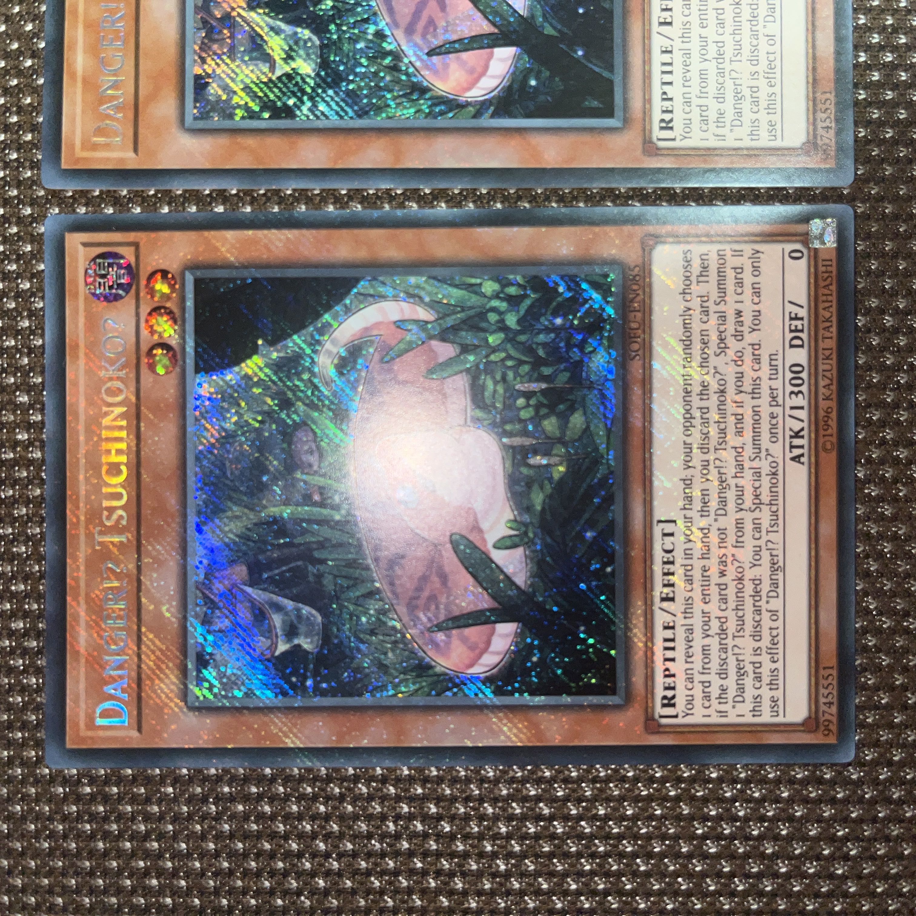 Yu-Gi-Oh Danger! Tsuchinoko? EU version (English) Siku Unlimi 2 copies