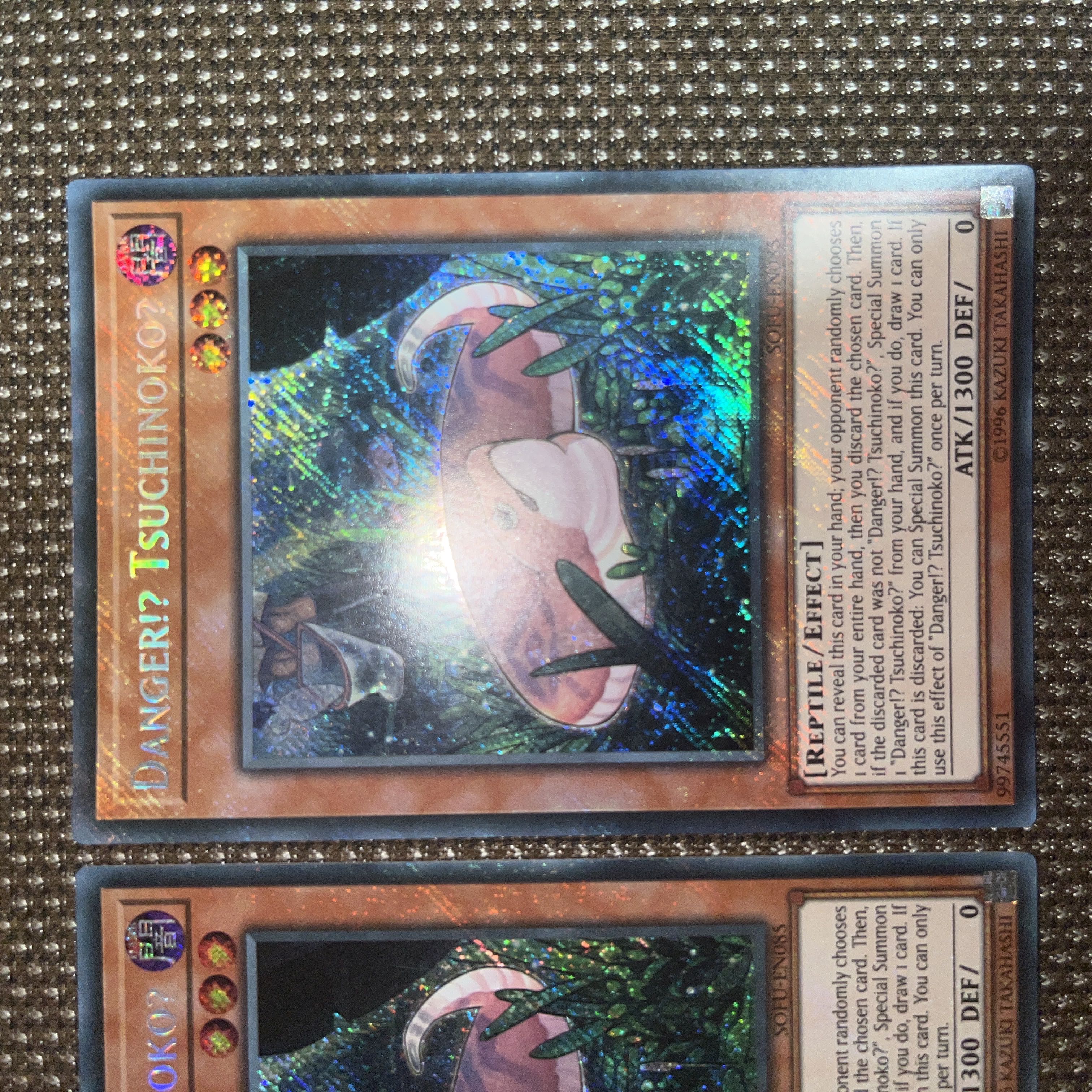 Yu-Gi-Oh Danger! Tsuchinoko? EU version (English) Siku Unlimi 2 copies