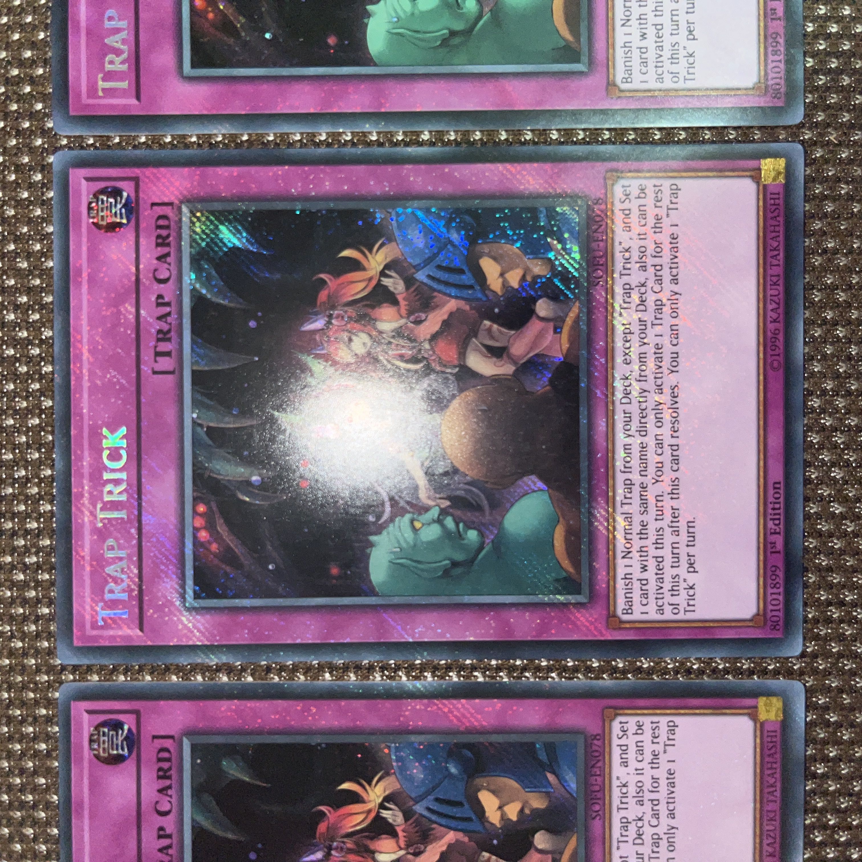 Yu-Gi-Oh! Trap Trick EU Version (English) Siku 1st 3 copies