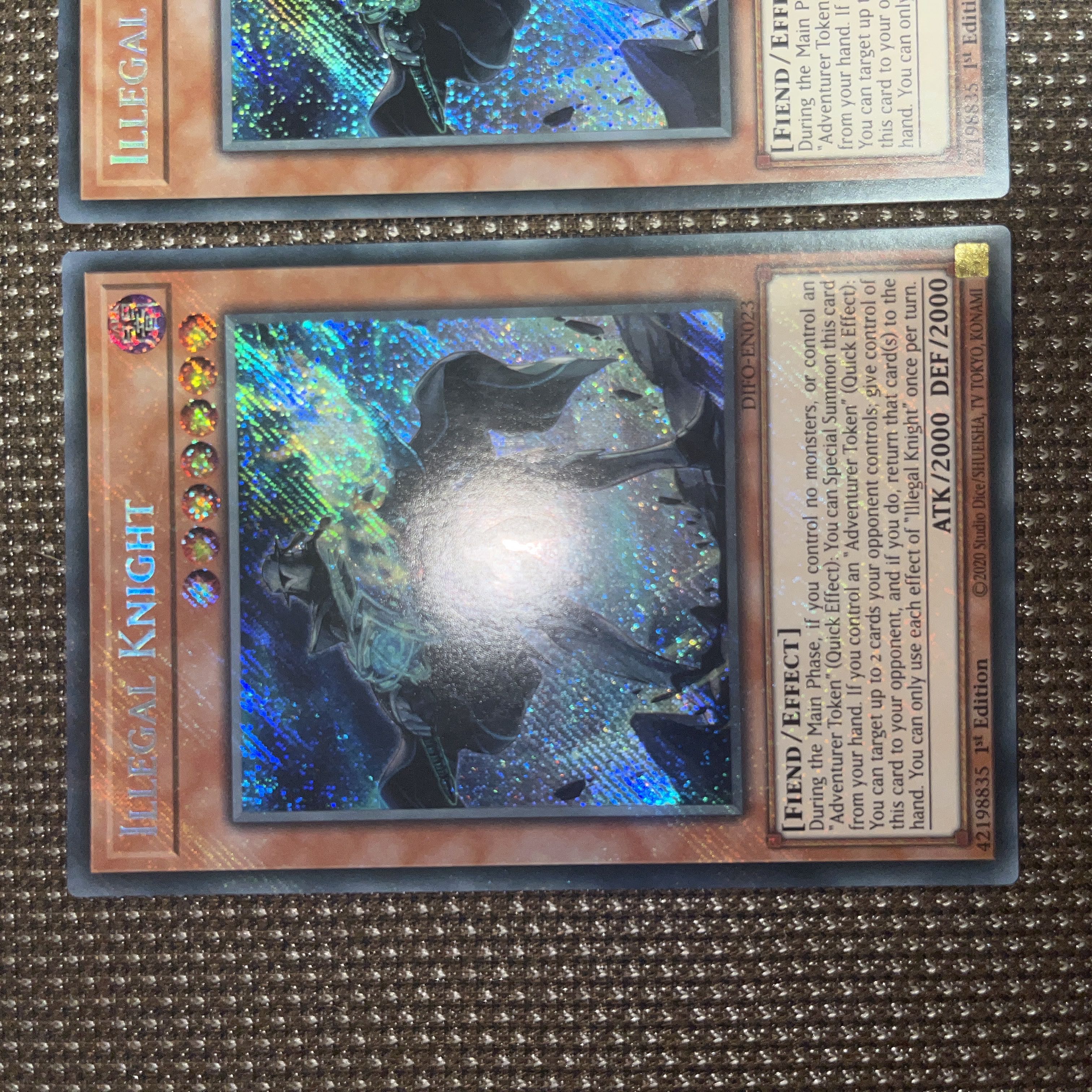 Yu-Gi-Oh, Knights of the Outer Law EU Version (English) Siku 1st 2 copies