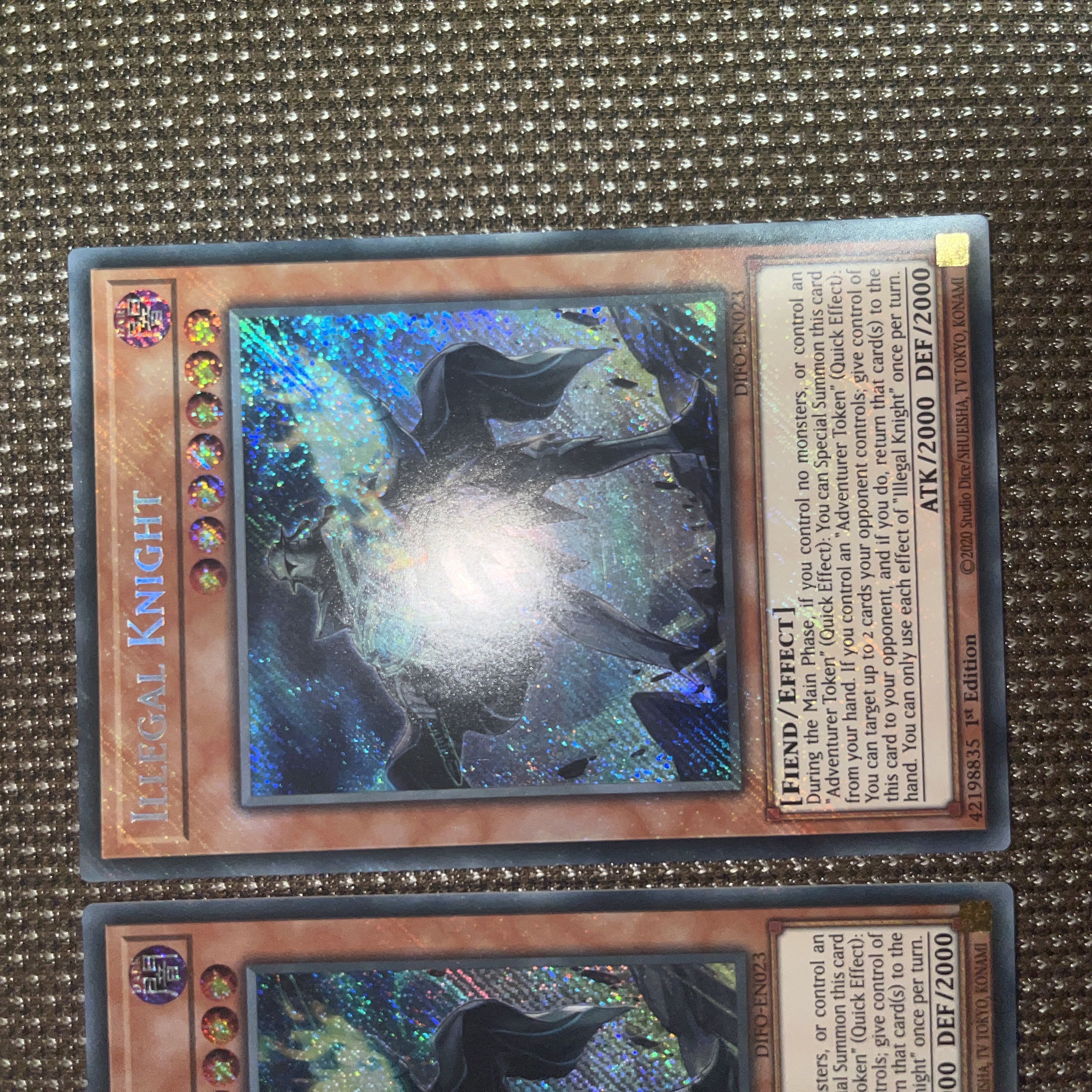 Yu-Gi-Oh, Knights of the Outer Law EU Version (English) Siku 1st 2 copies