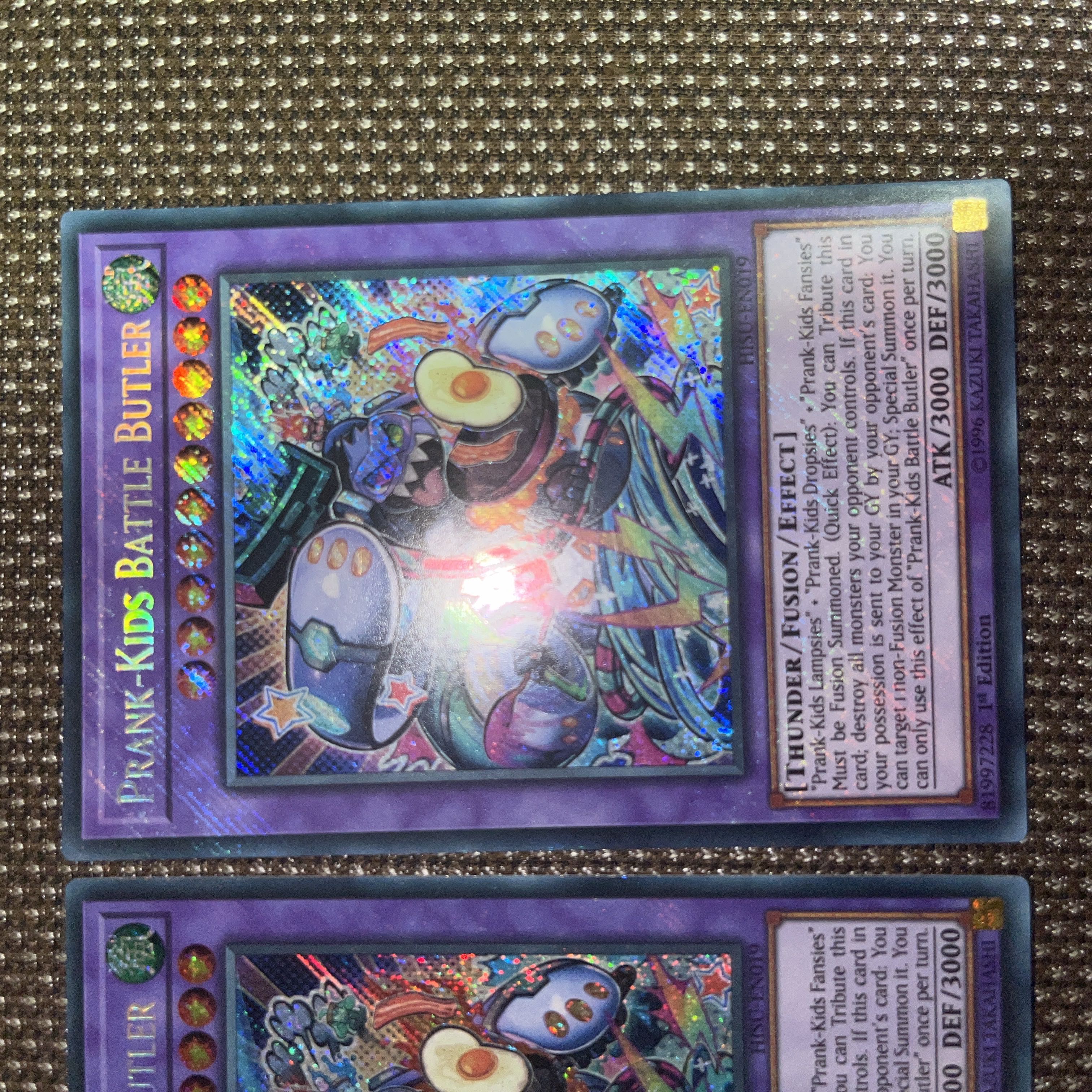 Yu-Gi-Oh Prank-Kids Battle Butler EU version (English) Siku 1st 3 copies